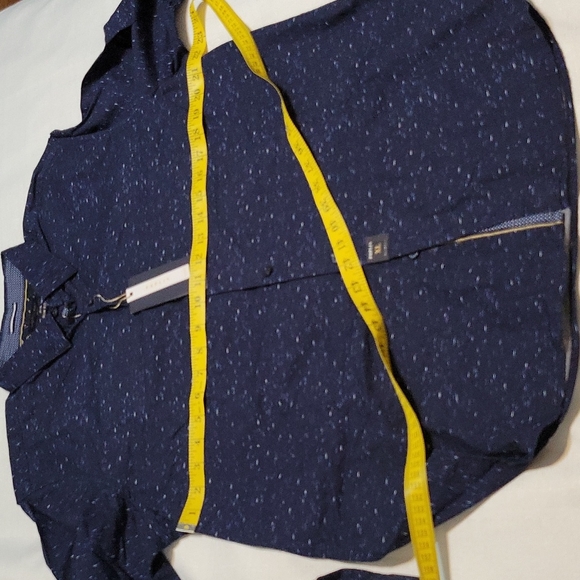 NWT  cactus man blue patterned long sleeve button up men's extra large - Picture 4 of 10